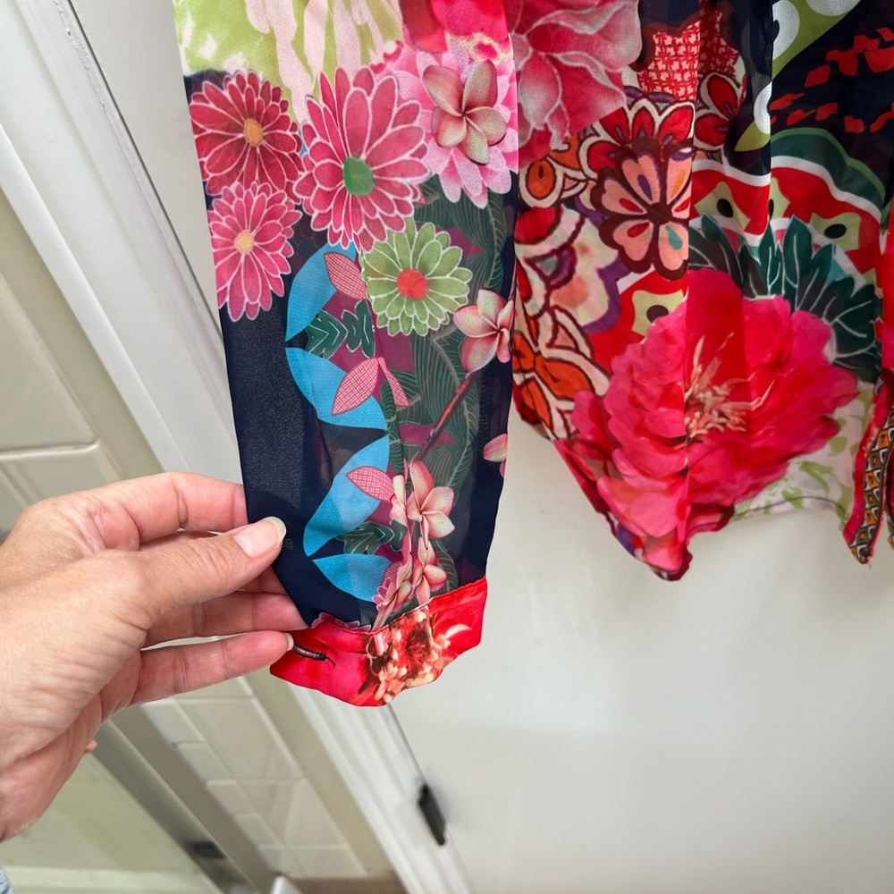 Farm Rio Vibes blouse S - Picture 4 of 5